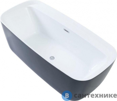 картинка Акриловая ванна Aquanet Family Fine 170x78 95778 Gloss Finish (панель Black matte) /292985/