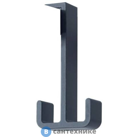 Крючок Jacob Delafon NOUVELLE E9405-BLV двойной для ванной комнаты (черный)