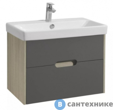 картинка Тумба под раковину Акватон Оливия 70 Грей/Дуб Ойстер (1A254301OLUG0)