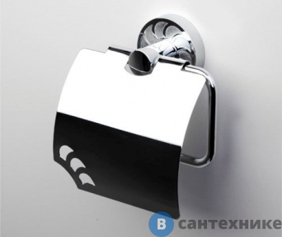 картинка Держатель туалетной бумаги WasserKRAFT Isen K-4025 с крышкой металл, хромоникелевое покрытие