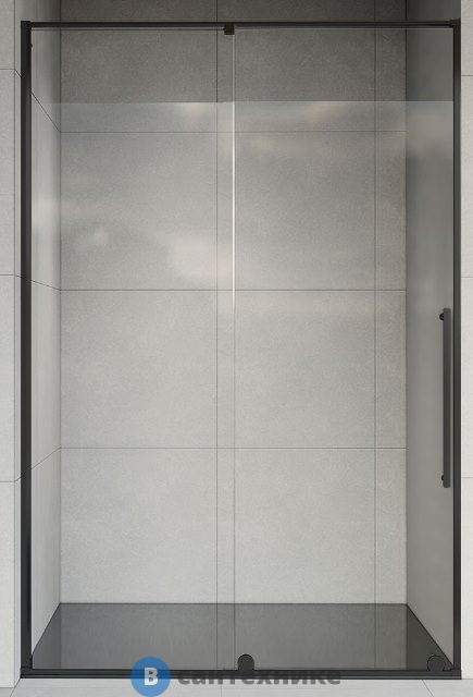 Душевая дверь Vincea Arno VPS-1A120CLB, 1200*2000, черный, стекло прозрачное (VPS-1A120CLB)