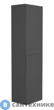 картинка Шкаф Art & MAX PLATINO AM-Platino-1500-2A-SO-GM подвесной с двумя распашными дверцами, серый матовый, 400x300x1500