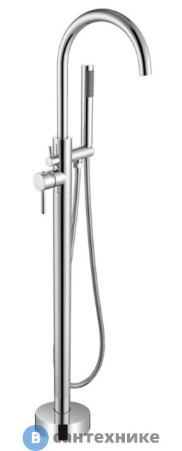 Смеситель Orange Steel M99-336cr однозахватный напольный для ванны, хром