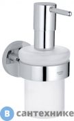Дозатор Grohe 40448001 Essentials жидкого мыла с держ.