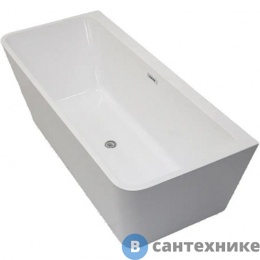 картинка Ванна акриловая Ceruttispa LUGANO (1700x750x580) отдельностоящая, со сливом-переливом (CT9344)