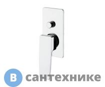 Смеситель M&Z NGM02800 New Geometry для ванны встраиваемый, комплект, хром