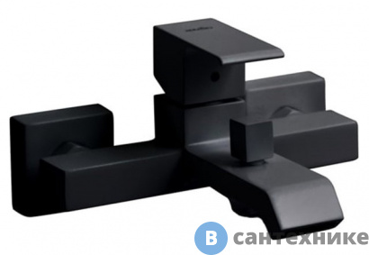 картинка Смеситель Cezares PORTA-VM-NOP для ванны и душа, чёрный матовый