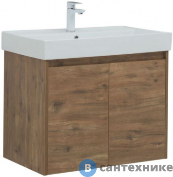 картинка Тумба под раковину Aquanet Nova Lite 75 2 дв. дуб рустикальный (298852)