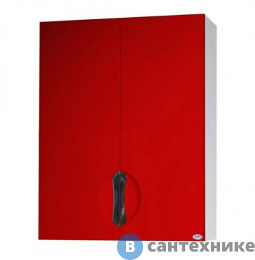 картинка Шкаф Bellezza Лагуна-60 подвесной красный (4642109180038) /1604/
