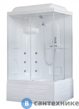 картинка Душевая кабина Royal Bath RB 8100BP2-T 1000x800x2170 L (прозрачное) (RB8100BP2-T-L)