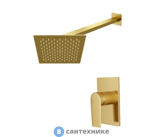 Верхний душ WasserKRAFT A55180 встраиваемый комплект