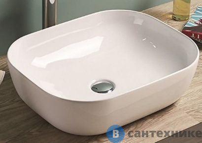 картинка Раковина Art & MAX накладная AM-78104, белый, 505х405х140