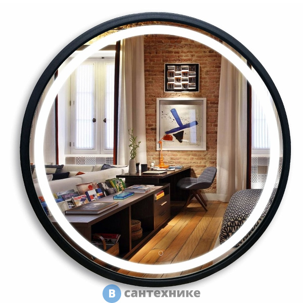 Зеркало AZARIO Манхэттен-лофт D770 рама пластик, сенсор выкл (LED-00002428)