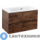 картинка Тумба под раковину Vincea Mia 800 подвесная, 2 выкатных ящика soft close, R.Wood (VMC-2MA800RW)