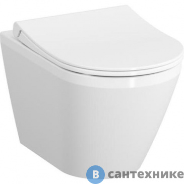 картинка Унитаз подвесной Vitra Integra Round 7041B003-0075 54 см, безободковый
