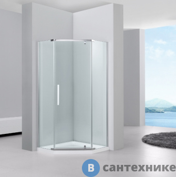 картинка Душевое ограждение Black&White S305 (900X900X1950)