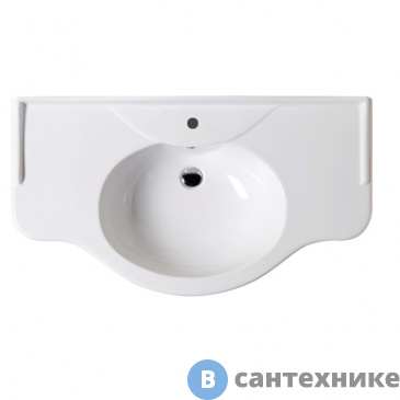 картинка Раковина AZZURRA GIUNONE консоль 112*62 см с 1 отв под смеситель, белый (GIU200110/ALZA bi*1)