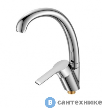 картинка Смеситель Orange Prim M42-002cr для кухонной мойки, R-излив