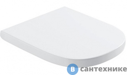 картинка Сиденье GLOBO Stone для унитазов 56см STS02/ST001, цвет белый/шарниры хром (ST019 bi/cr)