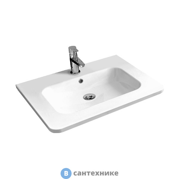 Раковина Vincea VCB-1RA600W из искусственного камня, белый