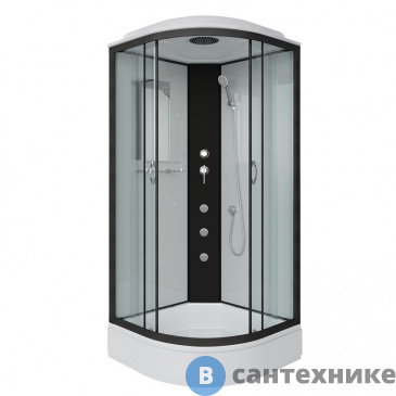 картинка Душевая кабина Niagara NG-6702-14G (1000х1000х2150) средний поддон, стекло прозрачное