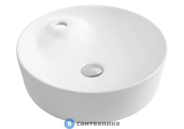 Раковина Aquanet MOON-2 керамическая накладная 430*430*130 (211285)