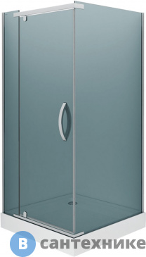 картинка Душевое ограждение Alex Baitler AB244-90 (900х900х2000) квадратный тонированное стекло, без поддона