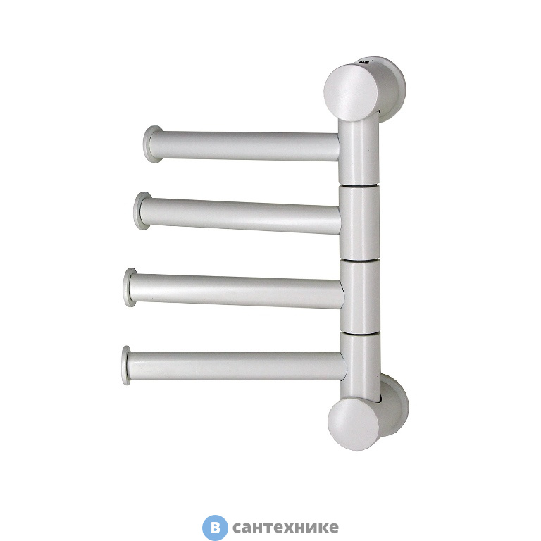 Держатель WasserKRAFT K-1054 WHITE полотенец четверной