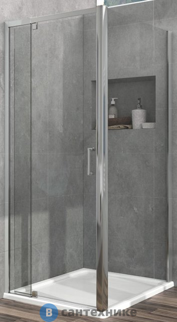 Душевой уголок Vincea Intra VSR-1I901090CL, 900/1000*900, хром, стекло прозрачное, без поддона