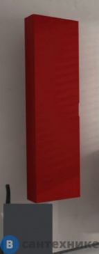 картинка Колонна Cezares 44672 подвесная с одной распашной дверцей, реверсная Grigio scuro vene (35х20х140)