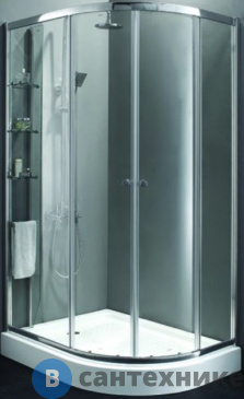 картинка Душевой уголок Cezares ANIMA-W-RH-2-120/100-C-Cr-L (1200x1000x2000) без поддона