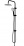 Душевая система Agger Breeze A0193544 без смесителя, чёрный