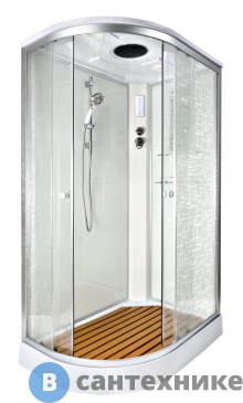 картинка Душевая кабина Deto ЕМ1511 R с электрикой (1100*800*2200)