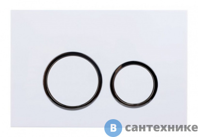 картинка Клавиша смыва ESBANO KRG-11GW глянцевый белый