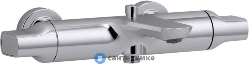 Смеситель Jacob Delafon ALEO E72286-CP для ванны/душа термостатический (хром)