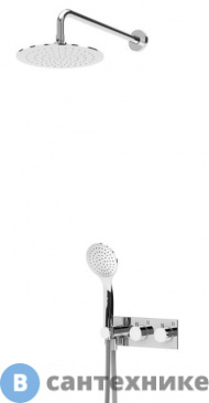 картинка Душевая система Cezares CZR-B-VDIM-T-01 с термостатическим смесителем