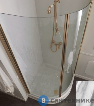 картинка Душевое ограждение Kerasan 80х80х187 см проф. бронза, прозрачное. стекло (9158 T3)