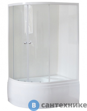 картинка Душевой уголок Royal Bath RB 8120BK-T 1200x800x2000 R (прозрачное) (RB8120BK-T-R)