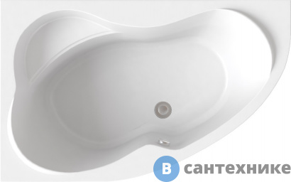 картинка Ванна акриловая AZARIO Микона 160*100 лев. (МИВ0001), без каркаса и сифона