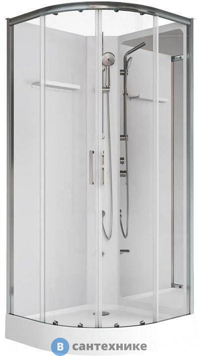 Душевая кабина Aquanet Passion R 3.0 90x90, прозрачное стекло (348329)