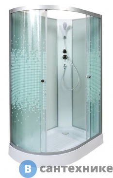 картинка Душевая кабина Deto L 902 R N без крыши (120х80х200 см)