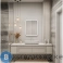 картинка Зеркало Континент Glamour  Led 800х900 с часами, подогревом (ЗЛП876)