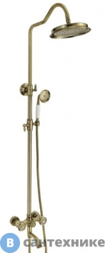 картинка Душевая стойка ROSE R3036Q бронза