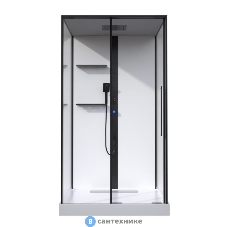 Душевая кабина Black&White G8037 (800х1100х2140)