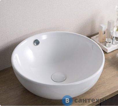 картинка Раковина BelBagno BB1077 круглая 430x430x170