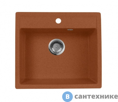 картинка Кухонная мойка АкваГранитЭкс М-56 (терракот)