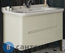 Тумба под раковину Kerasan Waldorf подвесная с 2-мя ящиками, bi vaniglia matt (925530 bi vaniglia matt)