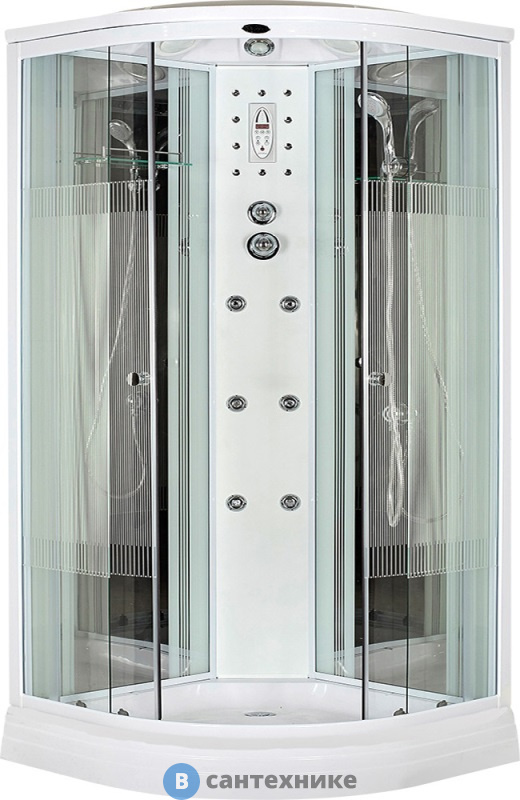 Душевая кабина Niagara NG-7012 (1200х1200х2200) стекло полоски