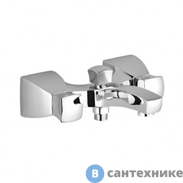 картинка Смеситель Dornbracht Square 25.100.910.00 для ванны и душа, хром