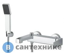 Смеситель M&Z NGM00500 New Geometry для ванны, с душевым набором, хром